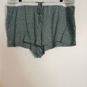 Stars Above Women's Striped Pajama Shorts - Gray and White